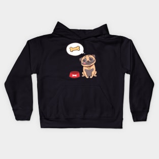 Pug Hungry Kids Hoodie